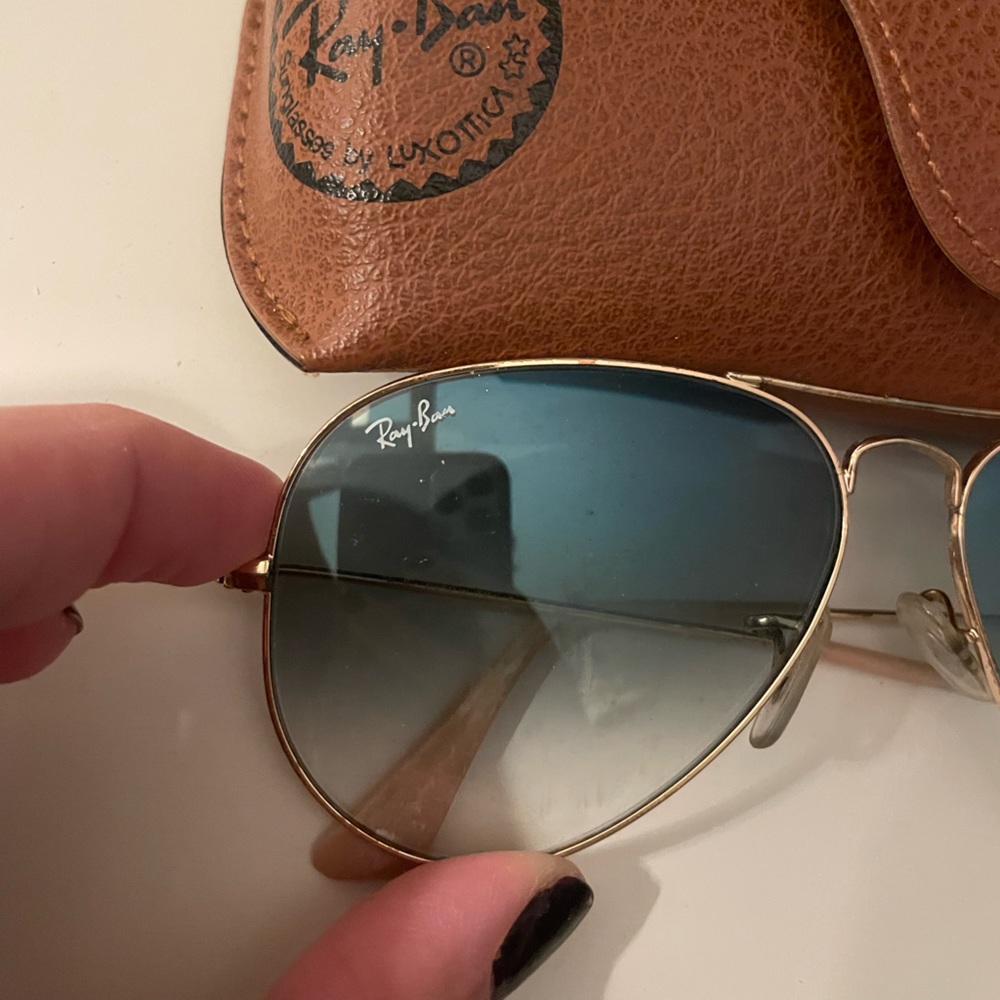Ray Ban Aviator Light Blue Gradient - Picture 3 of 4